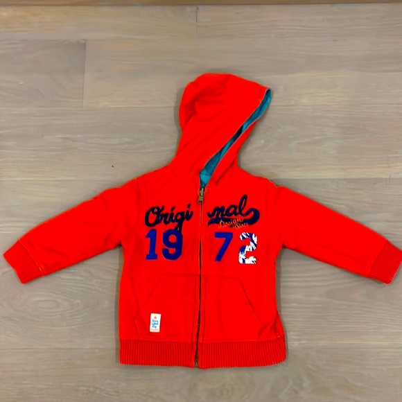 Catimini reversible hooded sweater Size 2 years - Picture 3 of 6